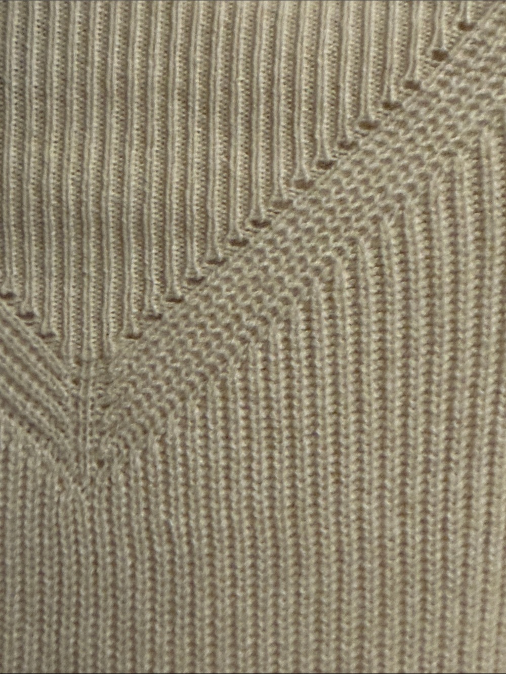 Anthropologie Cream Ribbed Mock Neck Sweater Vest - Picture 7 of 11